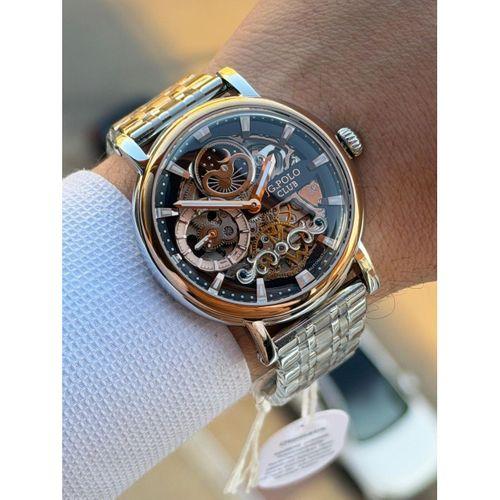 JG.Polo Club Otomatik Mekanizma İtalyan Tasarım Bileklik 5Atm Suya Dayanıklı Erkek Kol Saati 02014.3