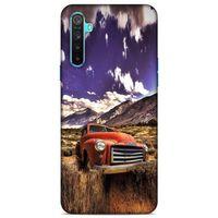 Lopard Oppo Realme 6i Uyumlu Kılıf PickUpX (28) Arka Kapak Kırmızı Antika