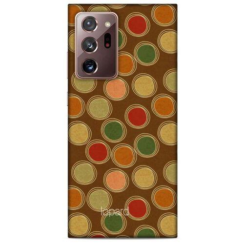 Samsung Galaxy Note 20 Ultra Kılıf Pastel Renkler (43) Thin Fit Kılıf Kahve Yeşil