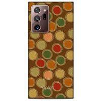 Samsung Galaxy Note 20 Ultra Kılıf Pastel Renkler (43) Thin Fit Kılıf Kahve Yeşil