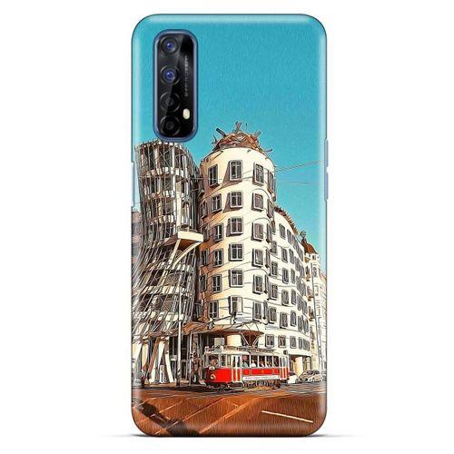 Oppo Realme 7 Kılıf Dünya Mimarisi (35) Fit Design Kılıf The Dancing House Çekya