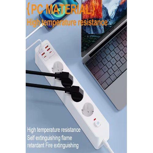 Termal Akım Korumalı 4’lü Priz 4x Usb 2x Type-c Çıkışlı Grup Priz Çoğaltıcı (3500w)