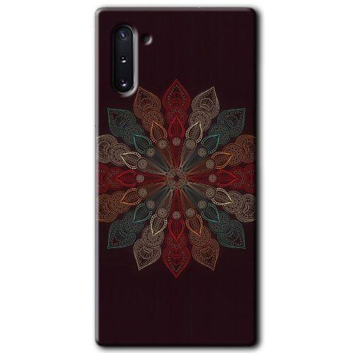 Samsung Galaxy Note 10 HD Baskılı Kılıf + 9D Tam Ekran Koruyucu - Mandala Flower Wal