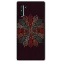 Samsung Galaxy Note 10 HD Baskılı Kılıf + 9D Tam Ekran Koruyucu - Mandala Flower Wal