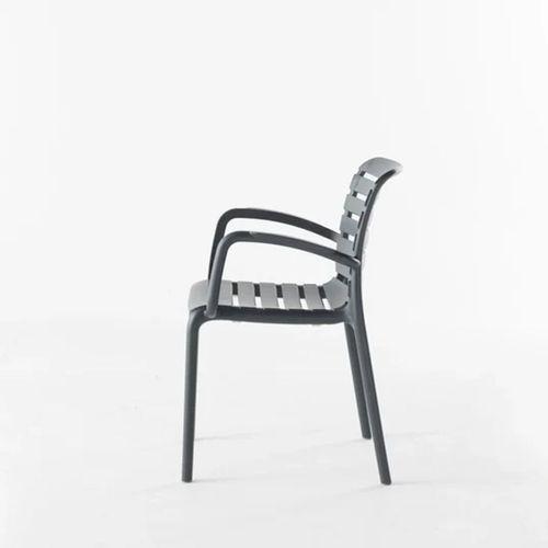 Allzalit Parma Polipropilen Sandalye - Antrasit (4 Adet Fiyatıdır)