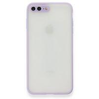 iPhone 7 Plus Kılıf Montreal Silikon Kapak - Mor