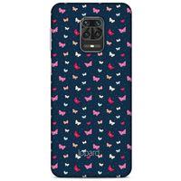 Xiaomi Redmi Note 9 Pro Kılıf Kelebek Etkisi (42) Rugged Armor Kılıf Mor Pembe