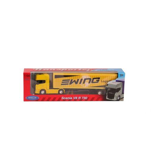 Eğitici Oyuncak 68021SS-F-GW WELLY 1 64 SCANIA R730 TRAILER 48