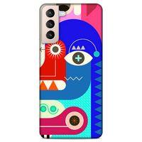 Lopard Samsung Galaxy S21 Plus Uyumlu Kılıf Soyut Sanat (13) Baskılı Silikon Kap