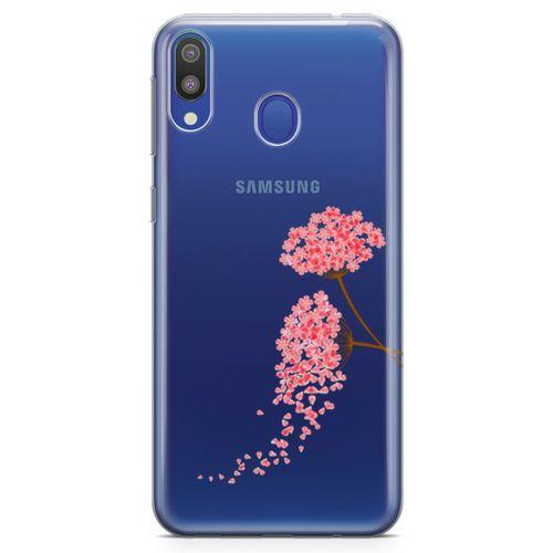 Samsung Galaxy M20 Kılıf Hüzünlü Ortanca Arka Kapak Koruma Desenli Full Koruyucu