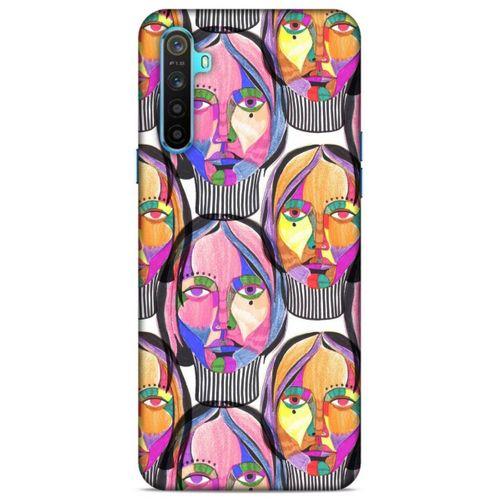 Lopard Oppo Realme 6i Uyumlu Kılıf Sürreal Yüzler ♀ (1) Kılıfı Baskılı