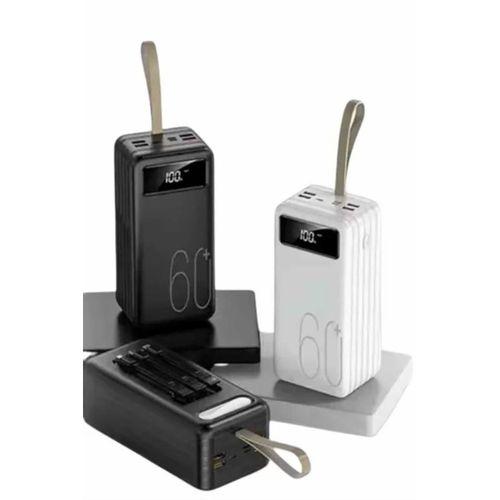 Hızlı Şarj 4 Çıkışlı Powerbank 60.000 Mah Taşınabilir Dijital Göstergeli