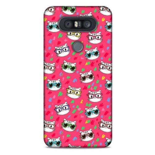 Lopard LG K41S - K51S Uyumlu Kılıf Kediler (29) Arka Koruma Kılıfı Sevimli