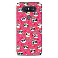 Lopard LG K41S - K51S Uyumlu Kılıf Kediler (29) Arka Koruma Kılıfı Sevimli