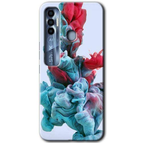 Tecno Spark 7 Pro Kılıf HD Desen Baskılı Arka Kapak - Renkli Karışım