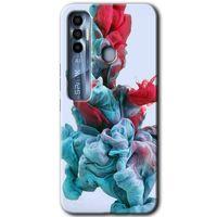 Tecno Spark 7 Pro Kılıf HD Desen Baskılı Arka Kapak - Renkli Karışım