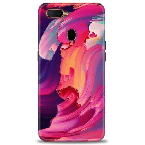 Oppo A5S Kılıf HD Baskılı Kılıf - Renkler + Tam Ekran Koruyucu