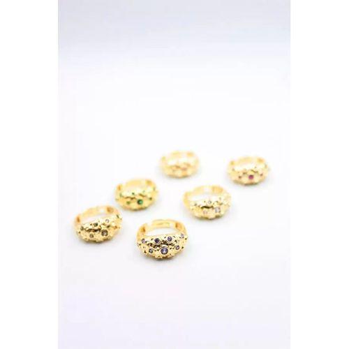 6'lı Taşlı Yüzük Seti - Altın