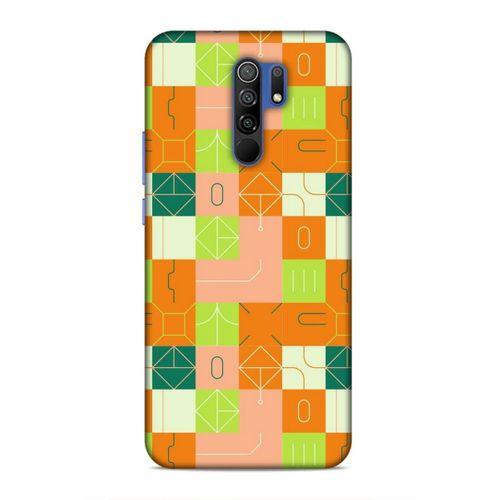 Xiaomi Redmi 9 Uyumlu Kılıf Insomnia (48) Bumper Kılıf Fıstık Yeşili Turuncu