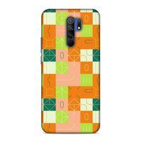 Xiaomi Redmi 9 Uyumlu Kılıf Insomnia (48) Bumper Kılıf Fıstık Yeşili Turuncu