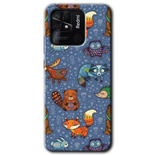 Xiaomi Redmi 10C HD Baskılı Kılıf + 9D Tam Ekran Koruyucu - Animals Funny