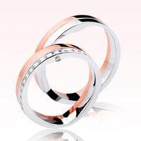 Rose Beyaz Altın Alyans 0403