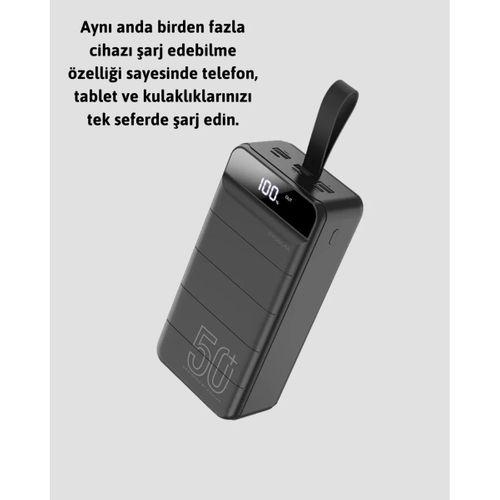 Yüksek Kapasiteli 50.000 Mah Powerbank – Type-c, Lightning Ve Micro Usb Uyumlu, Çoklu Cihaz Şarj Özellikli