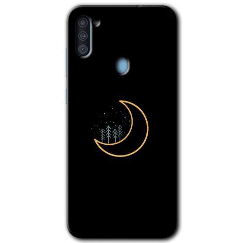 Samsung Galaxy M11 Kılıf HD Desen Baskılı Arka Kapak + Temperli Cam - İyi Geceler