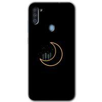 Samsung Galaxy M11 Kılıf HD Desen Baskılı Arka Kapak + Temperli Cam - İyi Geceler