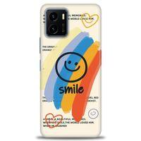 Vivo Y33S Kılıf HD Baskılı Kılıf - Smile + Tam Ekran Koruyucu