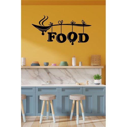 Food Mutfak Dekoratif Kaşıklı Duvar Sticker Yapıştırma (SUDAN VE NEMDEN ETKİLENMEZ)