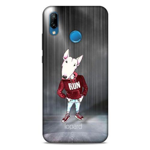 Huawei P20 Lite Kılıf FunnyMaX (41) Tank Kılıf Gri Bull Teriyer
