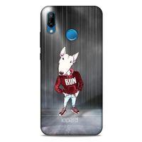 Huawei P20 Lite Kılıf FunnyMaX (41) Tank Kılıf Gri Bull Teriyer