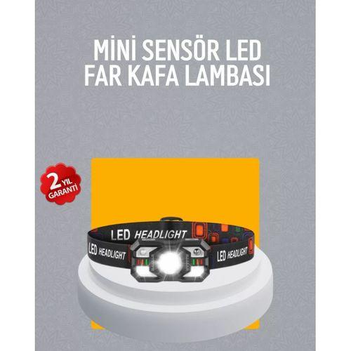 Şarj Edilebilir Led Far Hareket Sensörlü 5 Modlu Outdoor
