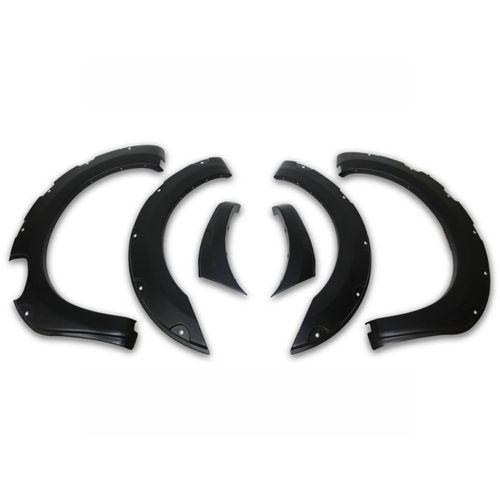 FORD RANGER XLT 2019 Set 7 Parça Çamurluk Kaplama 9203 Siyah Mat Asa Kum Desen Vidalı