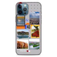 Lopard Apple iPhone 12 Pro Max Uyumlu Kılıf Şehirli ※ (40) Kırşehir Fit Silikon Kılıf