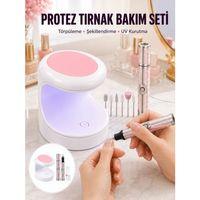 20.000 Rpm Tırnak Matkabı + Mini Led Oje Kurutma Cihazı Seti Yeni Nesil