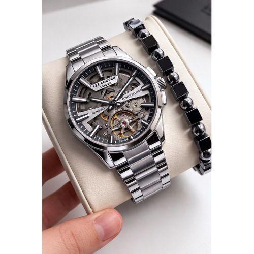 Lee Cooper Otomatik Erkek Kol Saati 50 Mt Suya Dayanıklı Çelik Kordon Bileklik Hediyeli VS.BLKT.0903