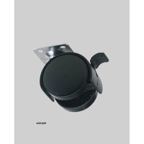 Sessiz Dönen Kilitli Mobilya Tekerleği 4 Cm