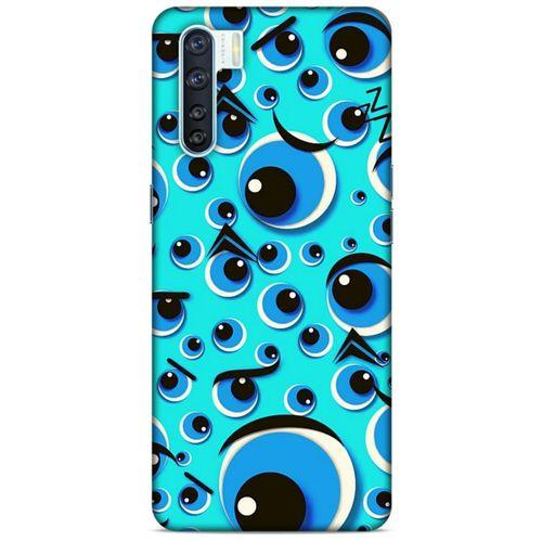 Nazarium (19) Desenli Silikon Kapak Oppo A91 Kılıf