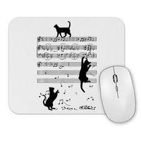 Notalar Müzik Cat Kedi Komik Mouse Pad