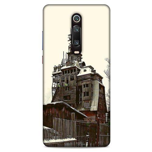 Xiaomi Mi 9T Pro Kılıf Dünya Mimarisi (40) Fit Silikon Kılıf Wooden Gagster House