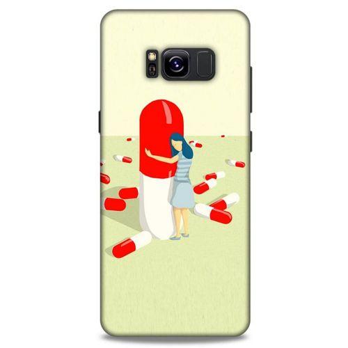 Samsung Galaxy S8 Kılıf Depresyon (19) Kılıfları Kahve Turuncu