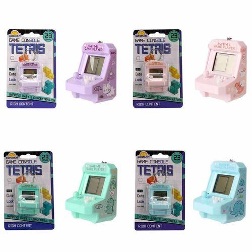 Eğitici Çocuk Mini Oyun Konsolu 23 Oyun Modlu Tetris Anahtarlık