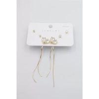 Çoklu Set Küpe - Altın