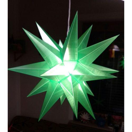 Noel yıldızı (Poinsettia) Aydınlatma ile Büyük - 5139102