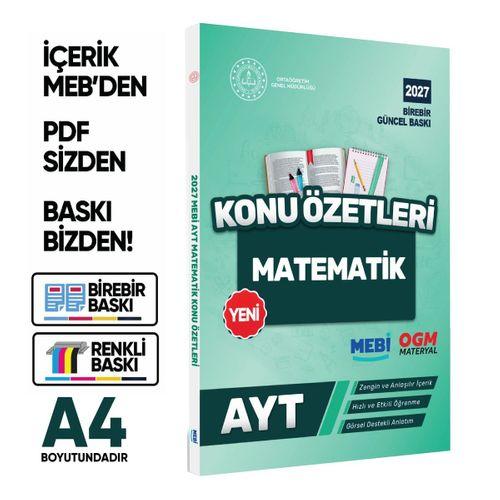 2027 YKS-AYT MEBİ-OGM Pratik Konu Özet Kitap SETİ RENKLİ A4 Boyut Görsel Destekli BASKI ÜCRETİ