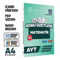 2027 YKS-AYT MEBİ-OGM Matematik Pratik Konu Özet Kitabı RENKLİ A4 Boyut Görsel Destekli BASKI ÜCRETİ