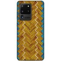Lopard Samsung Galaxy S20 Ultra Uyumlu Kılıf Wood'X (37) Silicone Cover Baskılı