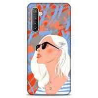 Lopard Oppo Realme XT Uyumlu Kılıf Sürreal Yüzler ♀ (13) Silikon Kap Baskılı